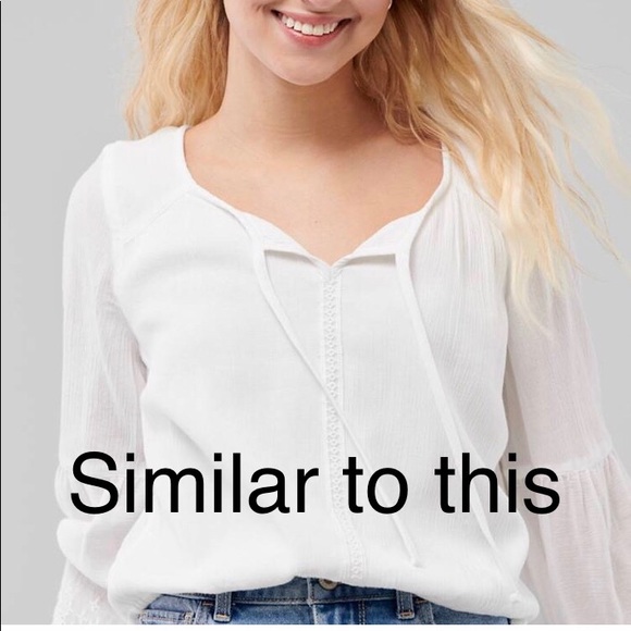 Hollister Tops - Hollister Peasant Top Sz Small
